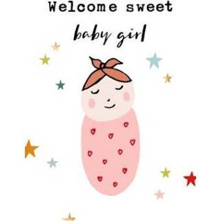 👉 Geboorte felicitatiekaart baby's meisjes Greetz | kaart Baby girl