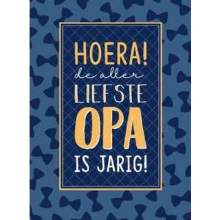 👉 Paperclip hoera senioren | Verjaardagskaart Liefste opa