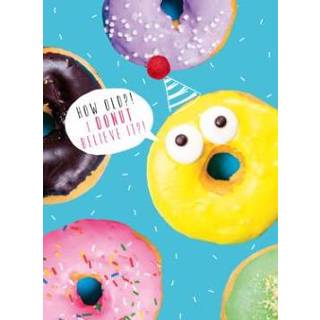 👉 Verjaardagskaart donut UK Greetings | believe it