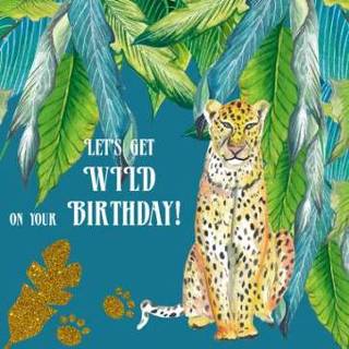 👉 Paperclip tijger | Verjaardagskaart Wild birthday