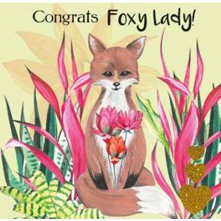 👉 Paperclip vos vrouwen | Verjaardagskaart Foxy lady!