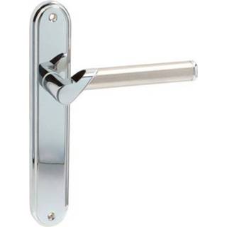 👉 Deurkruk chroom RVS male langschild blind Mrunico mat chroom/RVS 8711613155835