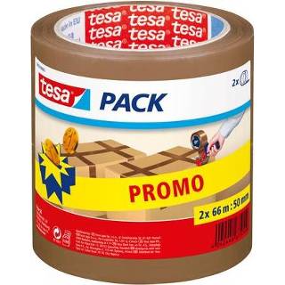 👉 Verpakkingstape bruin male Tesa-pack 50mmx66m 2-pack 4042448875709