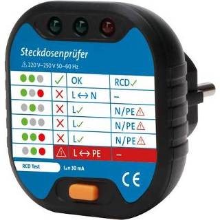 👉 Wandcontactdos male Kopp wandcontactdoos tester 4008224624985