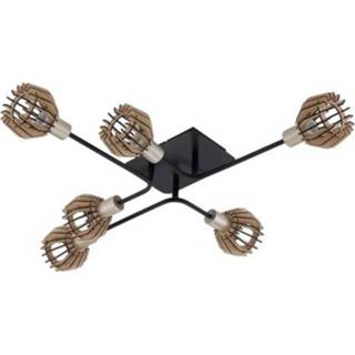 👉 Zwart hout male Briloner spot LED Nature Wood 6xE14 4002707347514