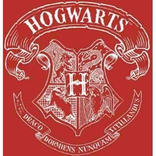 👉 Harry Potter Hogwarts Crest T-shirt - Rood - S - Rood