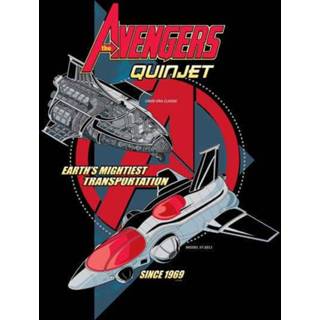 👉 Shirt XS zwart male Marvel The Avengers Quinjet Men's T-Shirt - Black