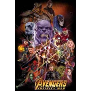 👉 Shirt male zwart XS Avengers Team Portrait T-shirt -