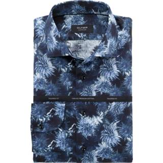 👉 Overhemd katoen overhemden male blauw Olymp Signature 2015000024282