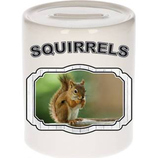 👉 Spaarpot kinderen Dieren eekhoorn - squirrels/ eekhoorns spaarpotten 9 cm