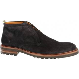 👉 Veterboots herenschoenen male zwart Floris van Bommel Veterboot