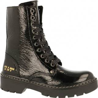 Veterboots meisjes vrouwen zwart Bullboxer