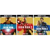 👉 Poster mannen Iron Man Stark Industries Ammo Crate with Tony Poster, Art Cards Zavvi Exclusive & 1 -3 4K Ultra HD Blu-ray Bundle