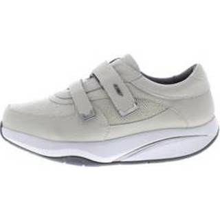 👉 Leer damesschoenen vrouwen taupe Mbt Patia 6s strap w