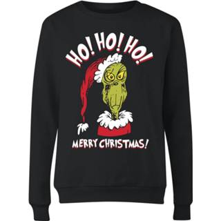 👉 The Grinch Ho Ho Ho Women's Christmas Sweatshirt - Black - S - Zwart