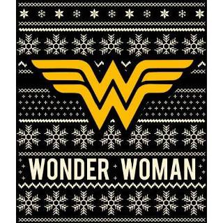 👉 DC Wonder Woman Women's Christmas T-Shirt - Black - 3XL - Zwart