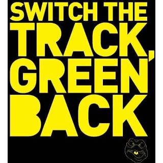 👉 Switch s zwart male donkergroen Danger Mouse The Track Green Back Sweatshirt - Black 5059478711975