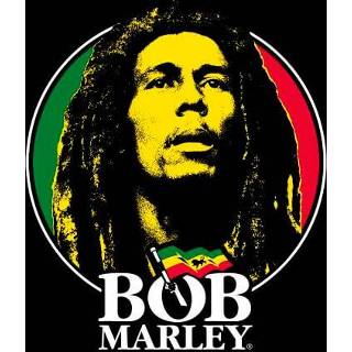 👉 Shirt zwart vrouwen s Bob Marley Face Logo Women's T-Shirt - Black 5059478814423