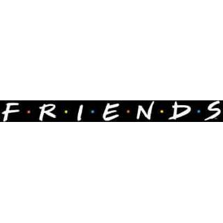 👉 Friends Logo Contrast hoodie - Zwart - L - Zwart