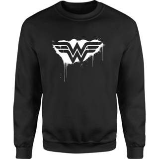 Sweat shirt s male zwart vrouwen Justice League Graffiti Wonder Woman Sweatshirt - Black 5059478941969