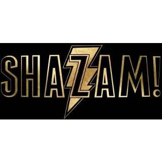 👉 Shazam! Gold Logo dames t-shirt - Zwart - 3XL - Zwart