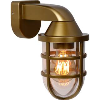 👉 Wandlamp goud Lucide LEWIS Buiten E27 Mat 5411212290427