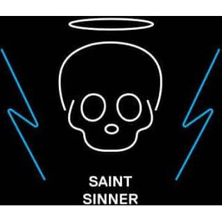 👉 Sweat shirt 5XL male xxxxxl zwart Celebrity Big Brother Saint Sinner Sweatshirt - Black 5059478331500