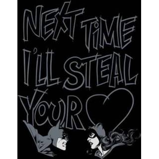 👉 Sweat shirt zwart 5XL male xxxxxl Batman Steal Your Heart Sweatshirt - Black
