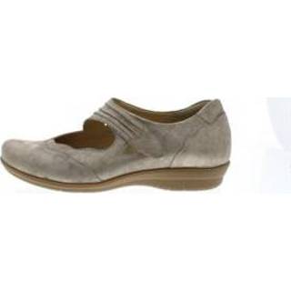 👉 Leer damesschoenen vrouwen taupe Durea 5662h