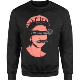 👉 Sweat shirt s male zwart Sex Pistols God Save The Queen Sweatshirt - Black 5059478801928