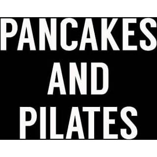 Shirt XXXL 3XL vrouwen zwart Pancakes and Pilates Women's T-Shirt - Black 5059478488228