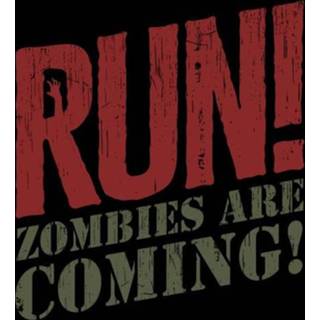 👉 Shirt zwart XXXL 3XL vrouwen RUN! Zombies Are Coming! Dames T-shirt - 5059478521116