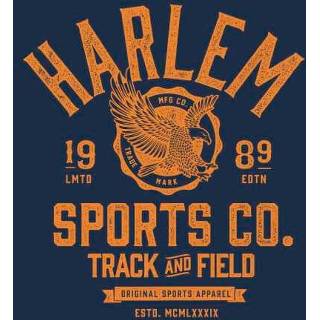 👉 Hoodie s Navy Blauw male Harlem Sports - 5059478687089