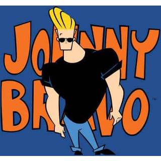 👉 Shirt male s Royal Blue blauw Johnny Bravo Pose Men's T-Shirt - 5059478860758