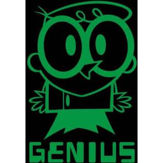 👉 Dexters Lab Green Genius Women's T-Shirt - Black - 3XL - Zwart