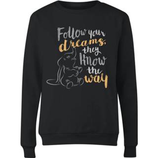 👉 Trui vrouwen s zwart Dombo Follow Your Dreams Dames - 5059478268813