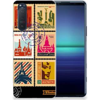 Postzegel siliconen Sony Xperia 5II Back Cover Postzegels 8720215779837