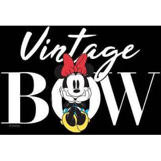 👉 Trui XS zwart vrouwen Disney Minnie Mouse Vintage Bow dames - 5059478876643