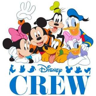 👉 Disney Crew dames t-shirt - Wit - 3XL - Wit