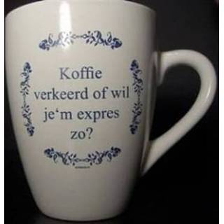 👉 Tekst kopjes kopje Koffie verkeerd ... / Delfts Blauw