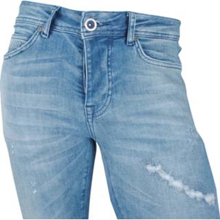 👉 Cars heren jeans super skinny damaged look stretch lengte 34 aron manhattan wash