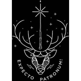 👉 Harry Potter Expecto Patronum t-shirt - Zwart - S - Zwart