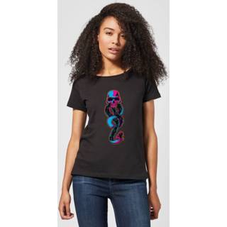 👉 Shirt zwart vrouwen s Harry Potter Dark Mark Neon dames t-shirt - 5059478925693