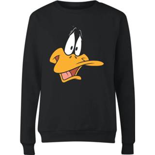 👉 Trui zwart s vrouwen Looney Tunes Daffy Duck Face Dames -