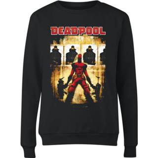 👉 Trui zwart s vrouwen Marvel Deadpool Target Practice Dames -