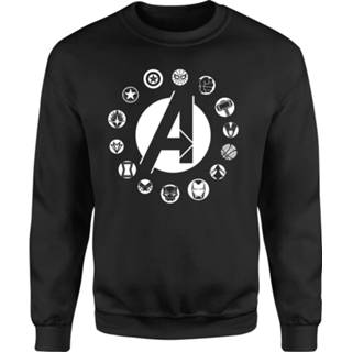 👉 Avengers Team Logo Trui - Zwart - 5XL - Zwart