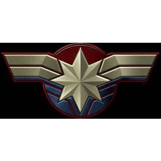 👉 Embleem m male zwart Captain Marvel Chest Emblem hoodie - 5059478744768