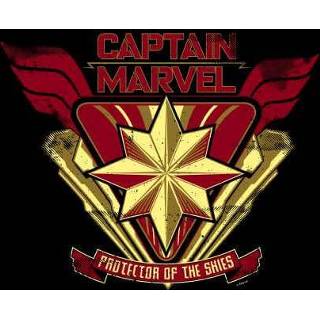 👉 Shirt zwart s vrouwen Captain Marvel Protector Of The Skies dames t-shirt - 5059478751537