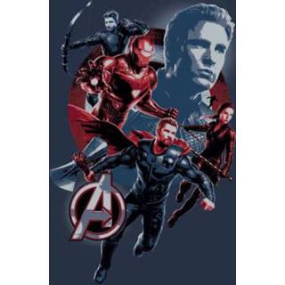 👉 Avengers: Endgame Shield Team trui - Navy - XL - Navy blauw