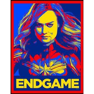 👉 Avengers: Endgame Captain Marvel Poster hoodie - Zwart - L - Zwart